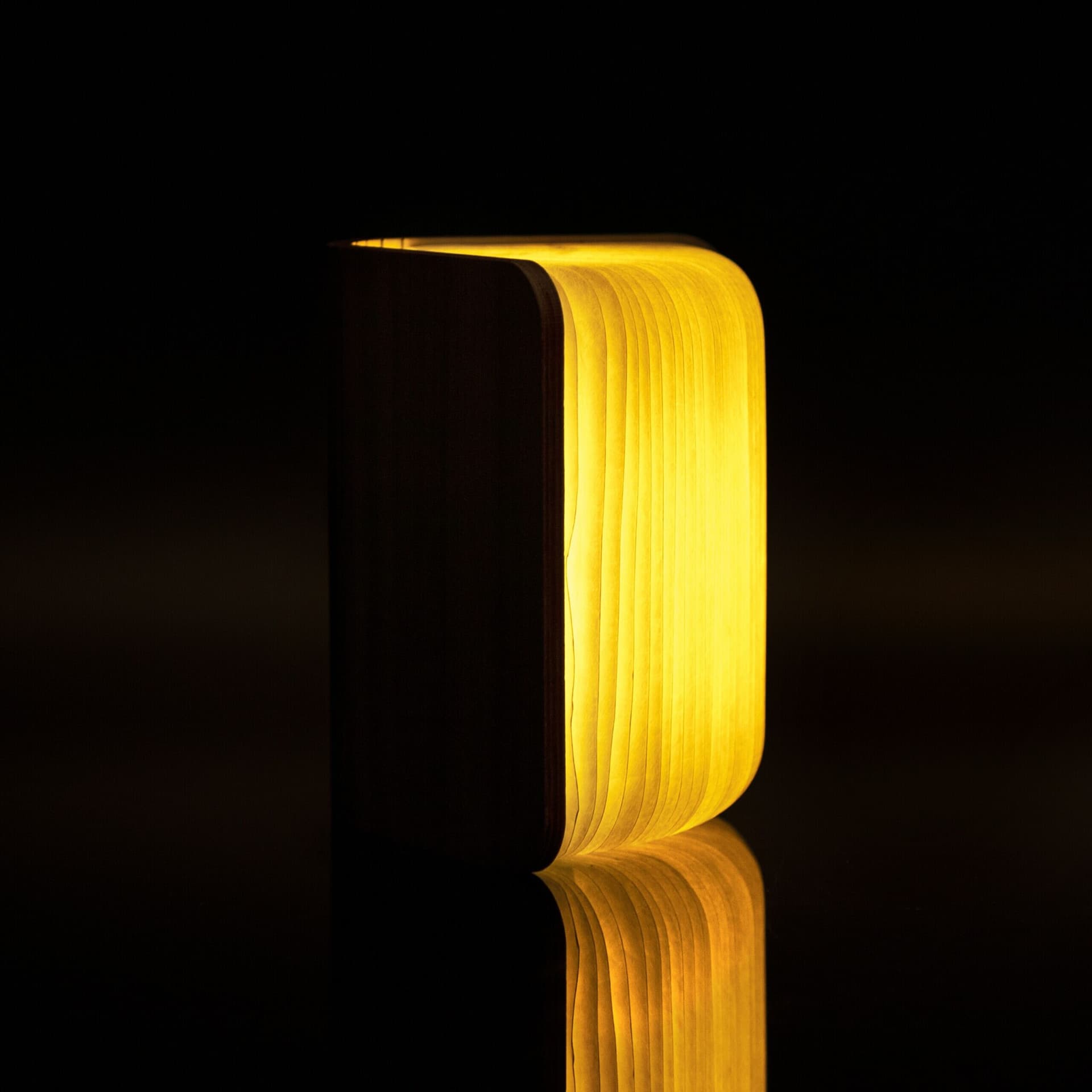 GINGKO Смарт лампа “Book“ с корици от кленово дърво – размер M