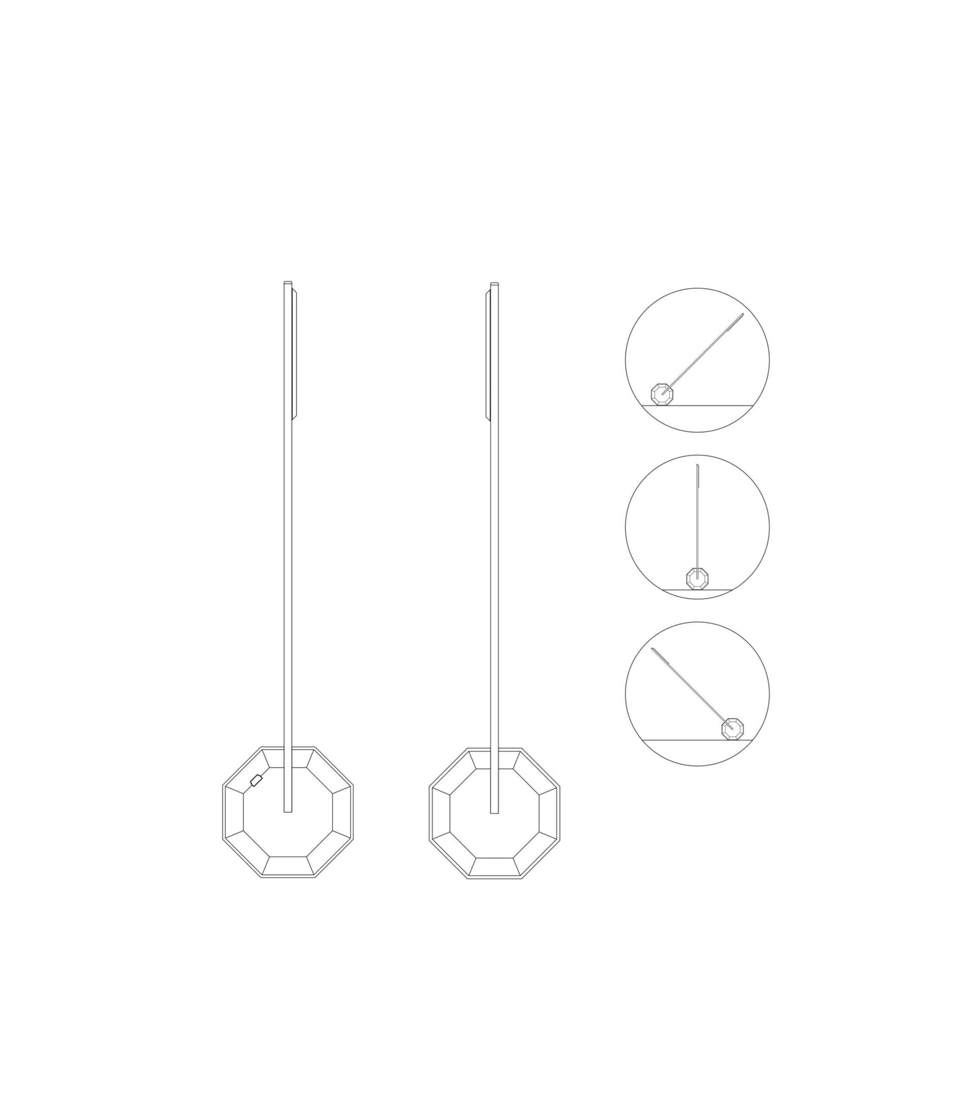 GINGKO Смарт лампа “Octagon One“ – черна
