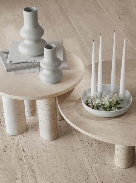 BLOMUS Керамична ваза RENCA, размер L – цвят сив (Satellite)