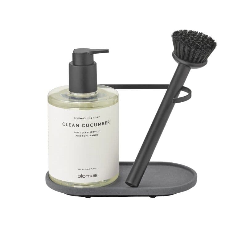 BLOMUS Органайзер за мивка с четка DHUVA – цвят графит (Magnet)