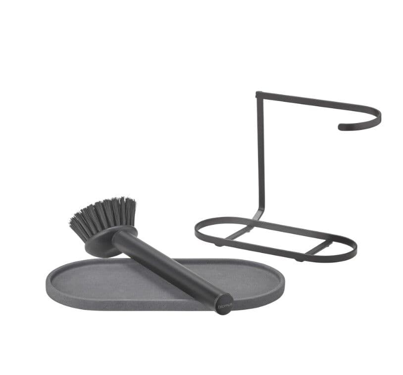 BLOMUS Органайзер за мивка с четка DHUVA – цвят графит (Magnet)
