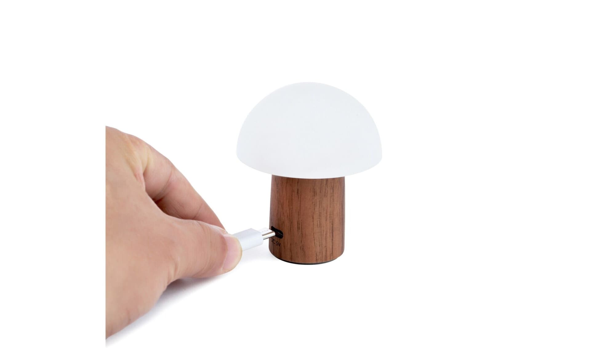 GINGKO Смарт лампа “Alice Mushroom“ S – 6,5см./орех