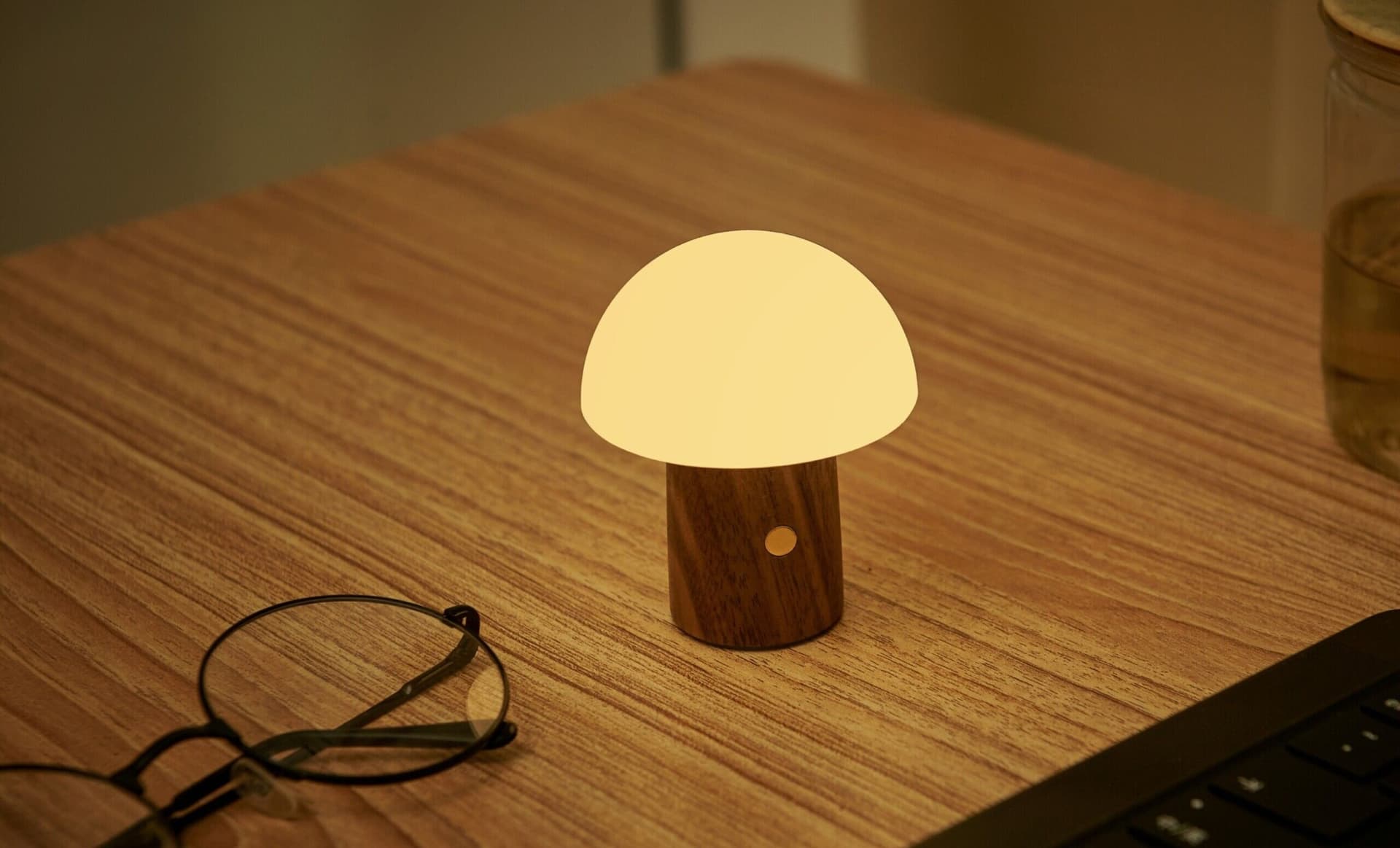 GINGKO Смарт лампа “Alice Mushroom“ S – 6,5см./орех