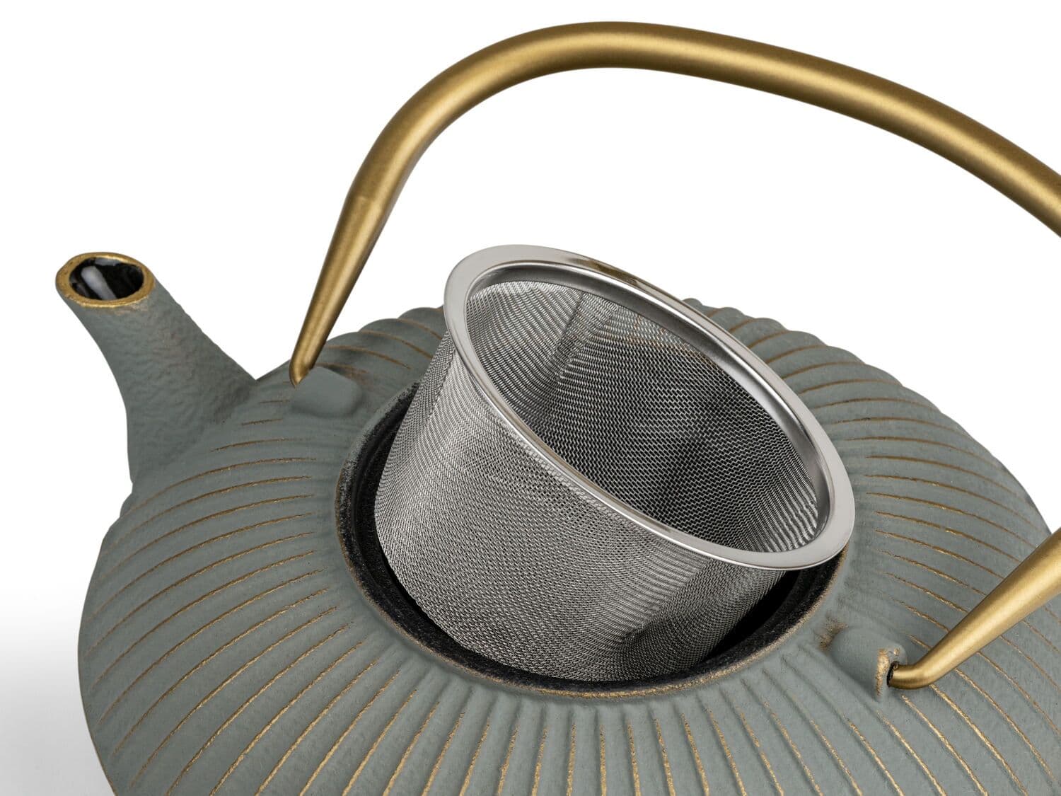 BREDEMEIJER Чугунен чайник “Linhai“ – цвят сив – 1.1 л.