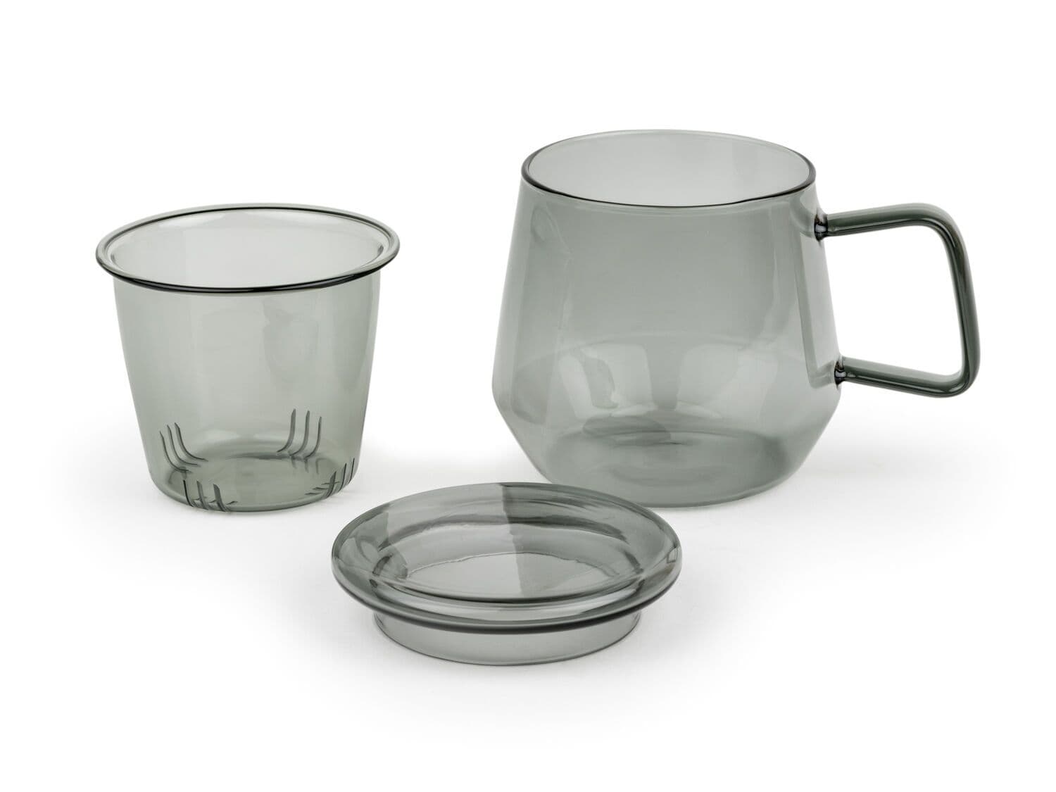 BREDEMEIJER  Стъклен сет за чай “Livorno“ – 0,290 л. – черен цвят