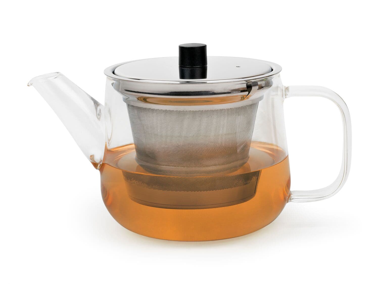 BREDEMEIJER Стъклен чайник със стоманен инфузер “Merano“ - 1.1 л.