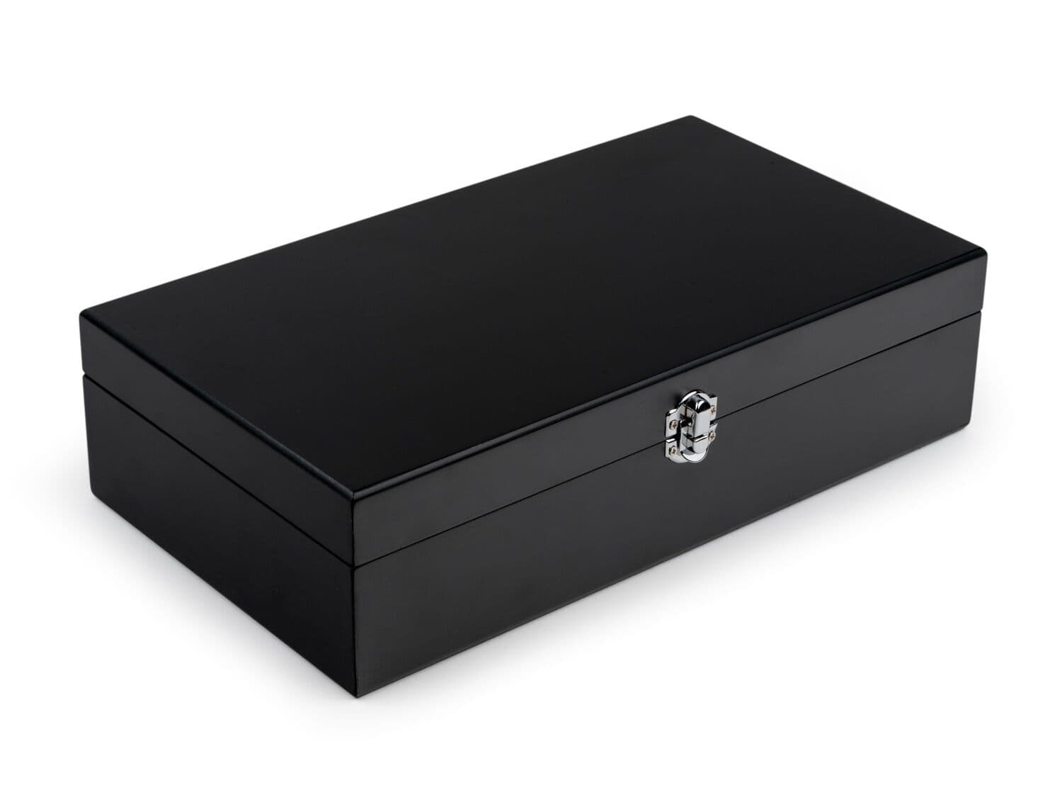 BREDEMEIJER Черна бамбукова кутия за чай с 2 канистера и дозаторна лъжица