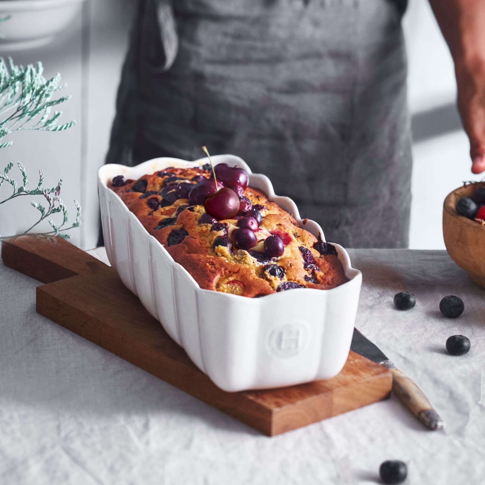 EMILE HENRY Керамична форма „MADELEINE LOAF DISH“ – цвят екрю