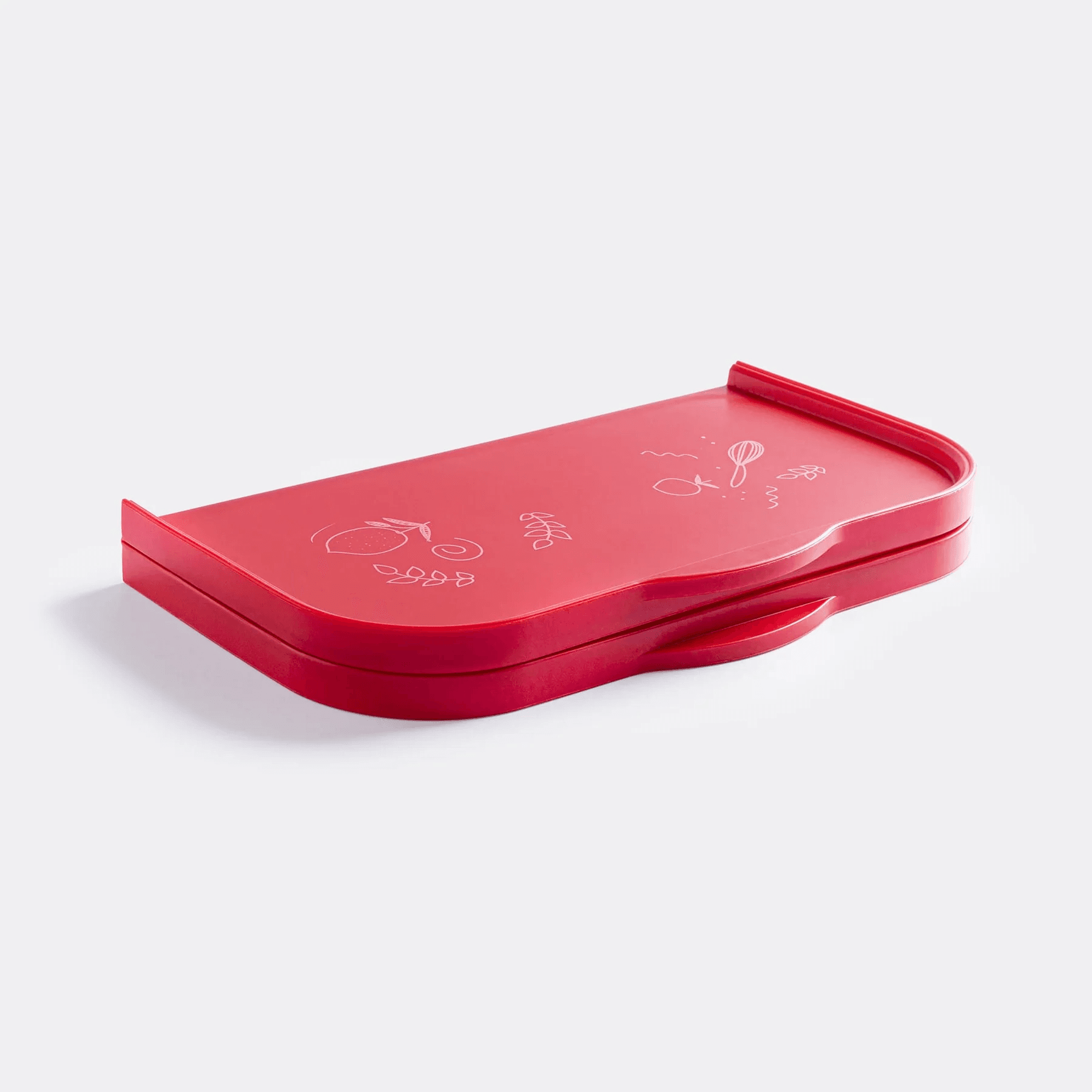 COOX Силиконова сгъваема тава/подложка за печене с метална сърцевина – 44х37 см. – червена