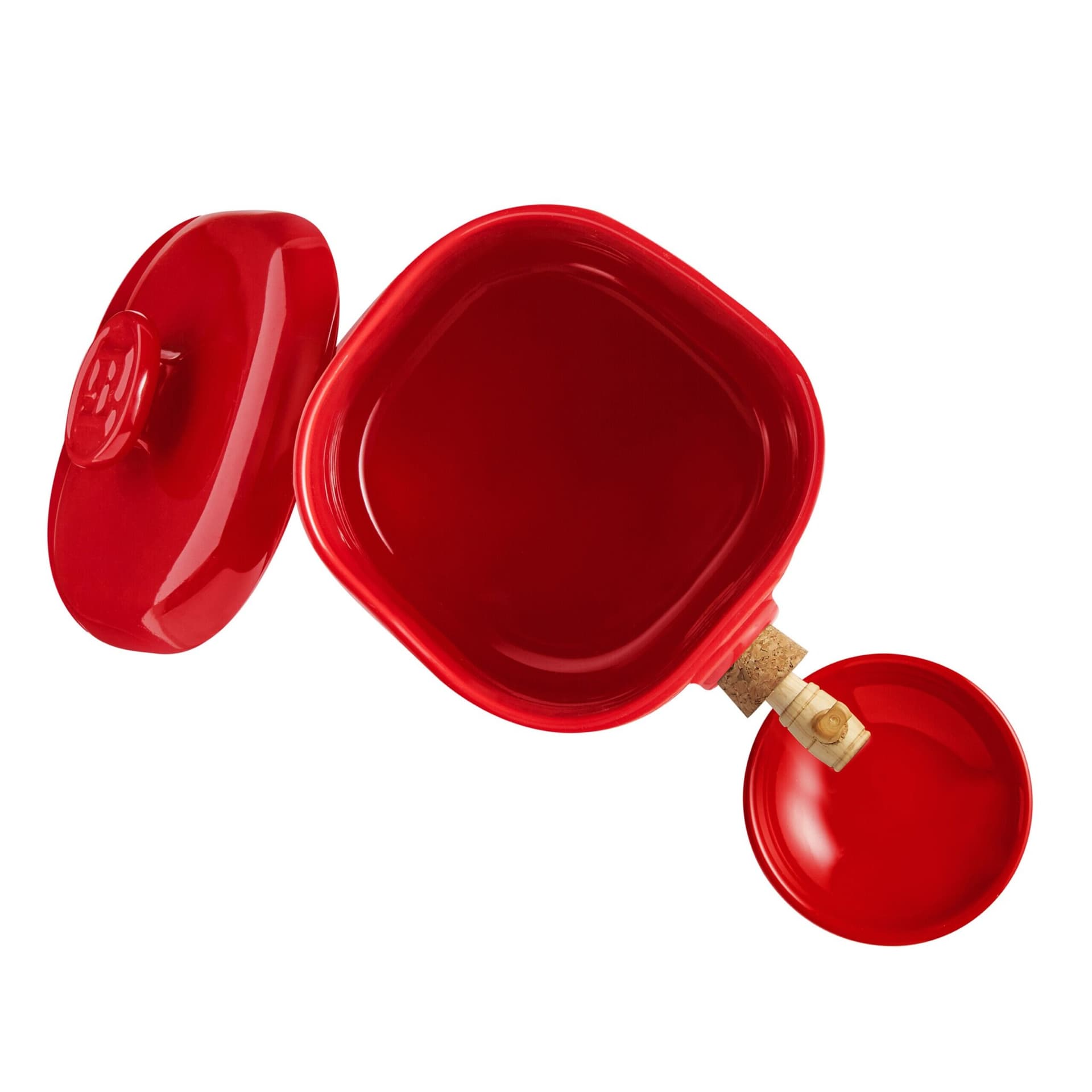 EMILE HENRY Съд за приготвяне на домашен оцет – цвят червен