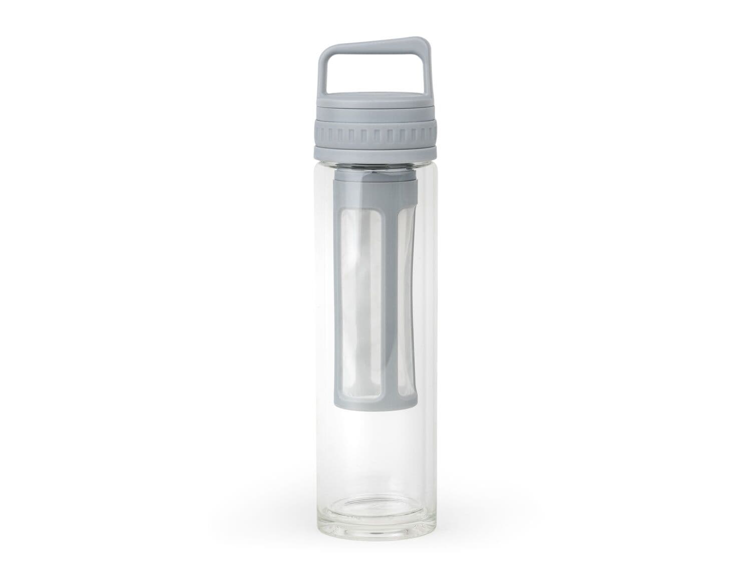 LEOPOLD VIENNA Стъклена филтрираща бутилка за студено кафе “Moshi“ - цвят сив - 400 мл.