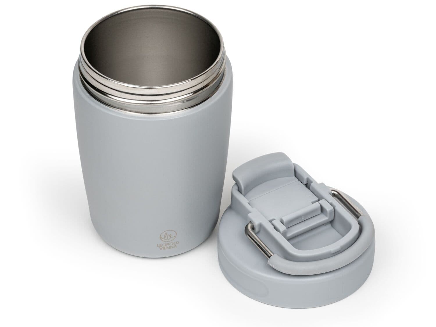 LEOPOLD VIENNA Двустенна термочаша “Moshi“ – 350 мл – цвят сив