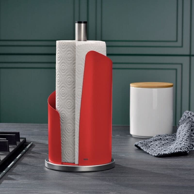 KELA Стойка за кухненска ролка “Stella“ – червена