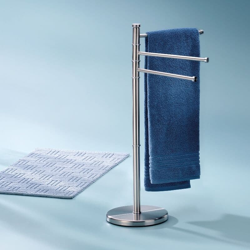 KELA Поставка за кърпи “Swing“ – сребрист мат – свободно стояща