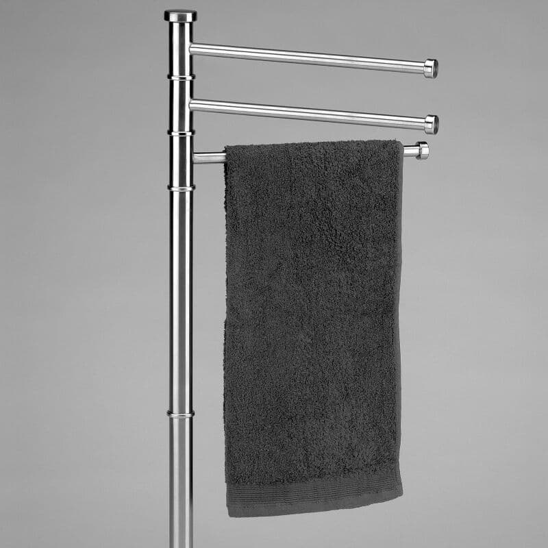 KELA Поставка за кърпи “Swing“ – сребрист мат – свободно стояща