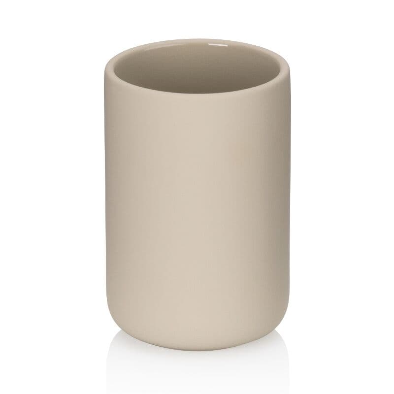 KELA Поставка/Чаша за четки за зъби “Sana“ - бежова