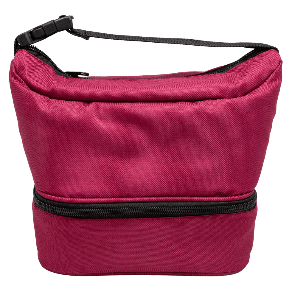 Nerthus Термоизолираща чанта с две отделения - цвят циклама