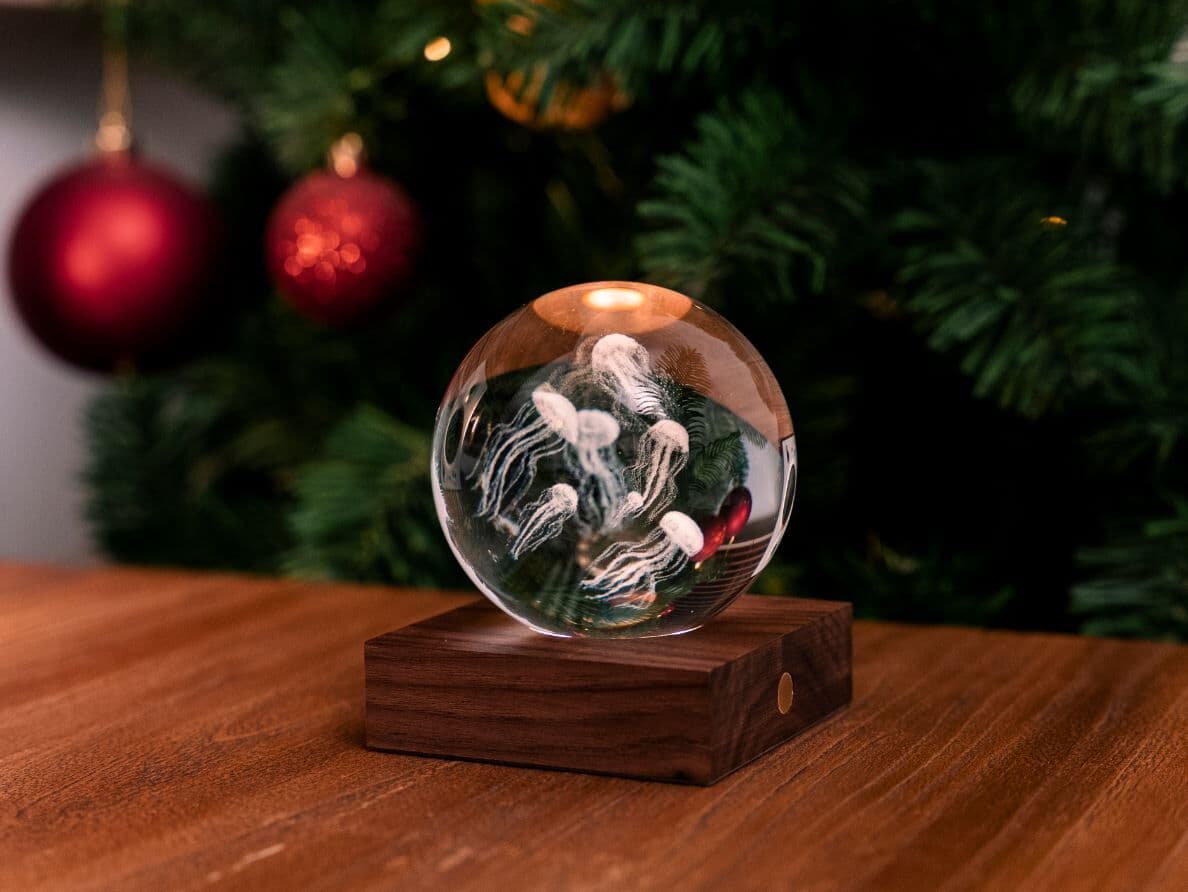 GINGKO 3D Смарт лампа “Amber Crystal“ – Медузи