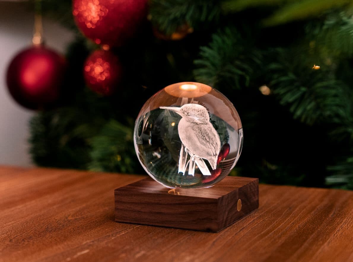 GINGKO 3D Смарт лампа “Amber Crystal“ – Рибарче