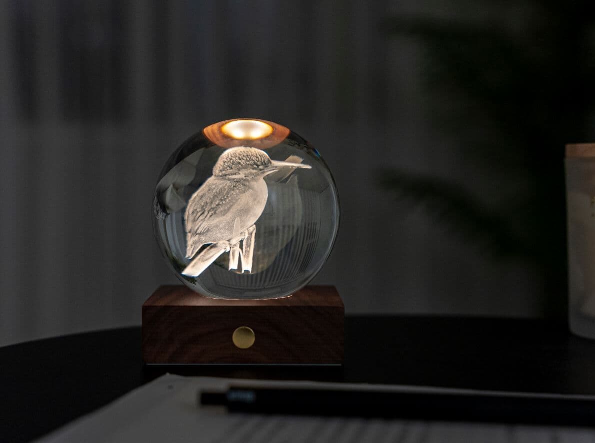 GINGKO 3D Смарт лампа “Amber Crystal“ – Рибарче