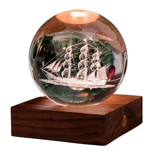 GINGKO 3D Смарт лампа “Amber Crystal“ - Кораб