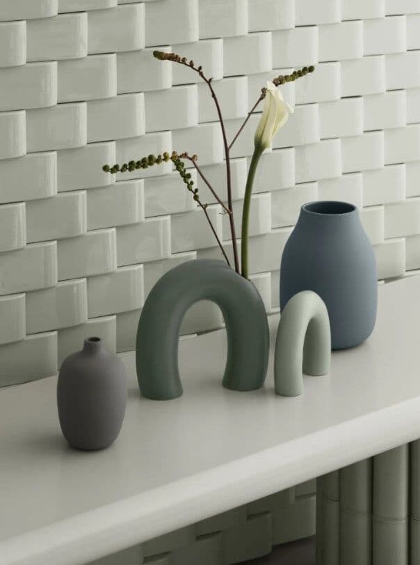 BLOMUS Ваза KAGETSU, размер M – цвят сиво-зелен (Agave Green)