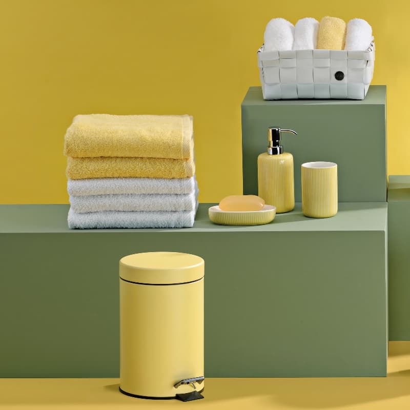 KELA Кош за отпадъци с педал “Monaco“ – жълт – 3 л.