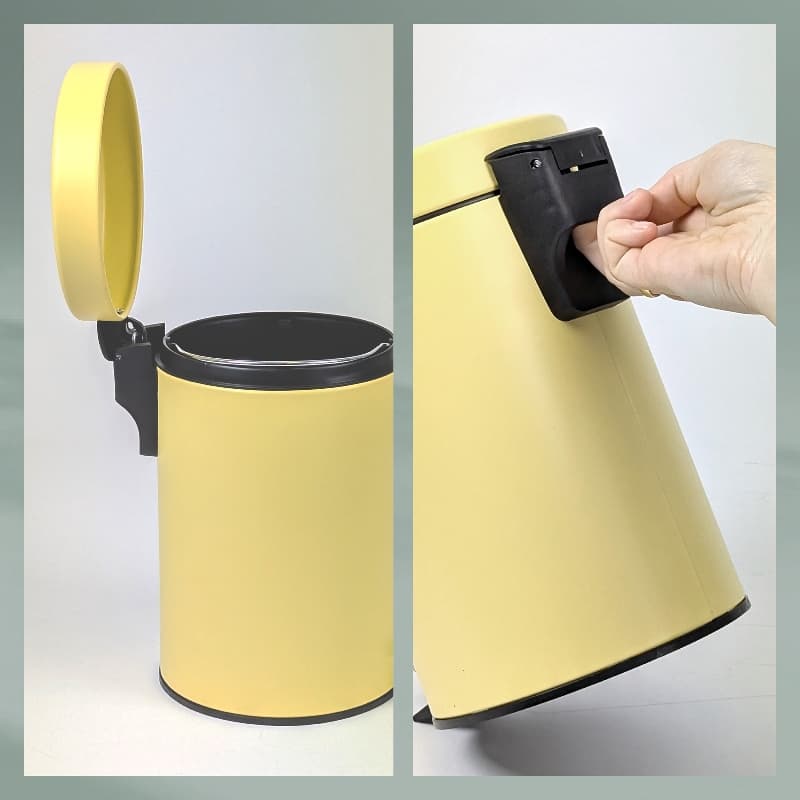 KELA Кош за отпадъци с педал “Monaco“ – жълт – 3 л.