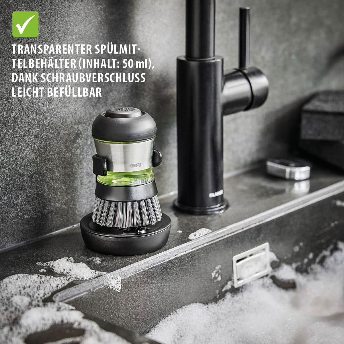 GEFU Четка за почистване с диспенсър и поставка “SWIFT“