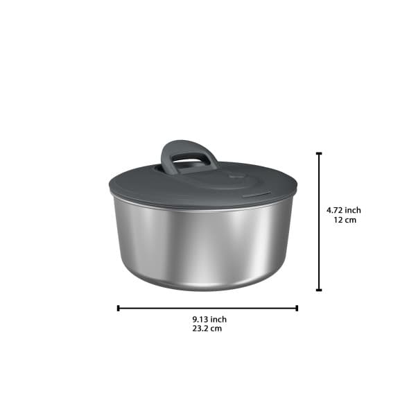 ZYLISS Стоманена центрофуга за салата – Ø 23 см. – сива