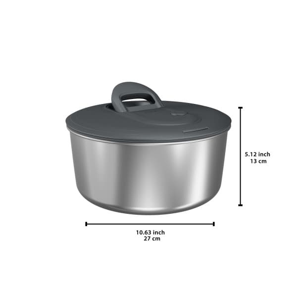 ZYLISS Стоманена центрофуга за салата – Ø 27 см. – сива