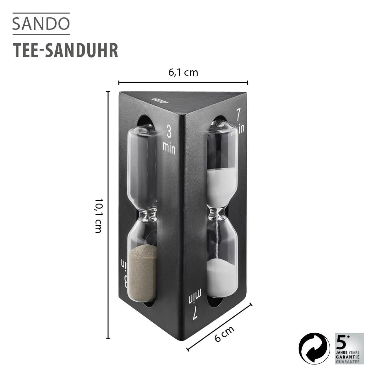 GEFU Троен таймер за чай “SANDO“ - 2 / 3 / 7 мин. - снимка 2