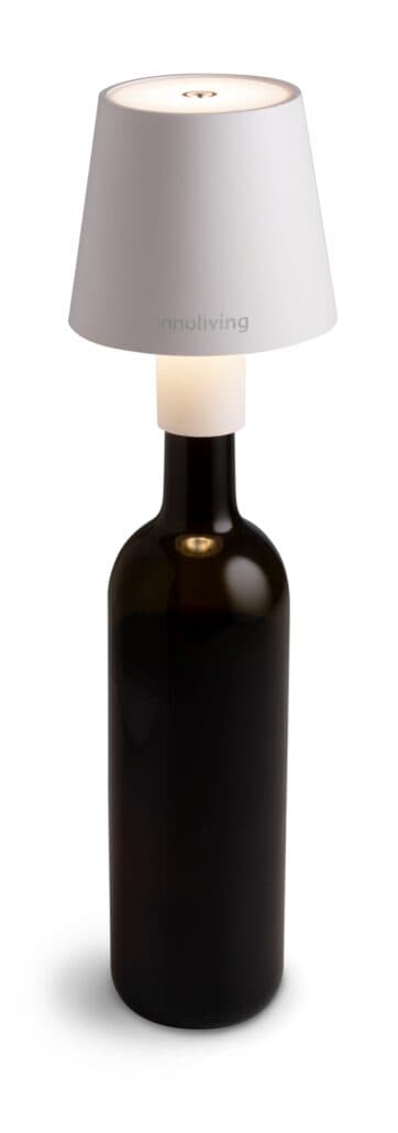 INNOLIVING Сензорна LED лампа за бутилка с акумулаторна батерия - бяла