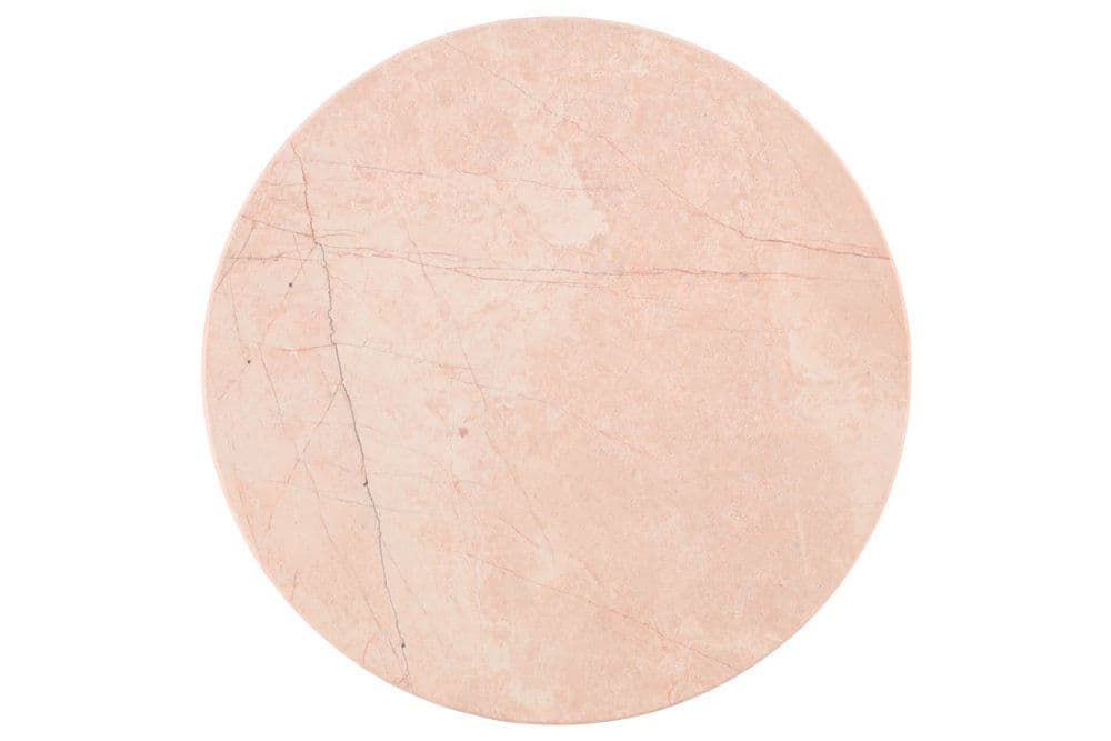 MAKU Кръгла мраморна дъска за сервиране Ø 30 см. - светло червена