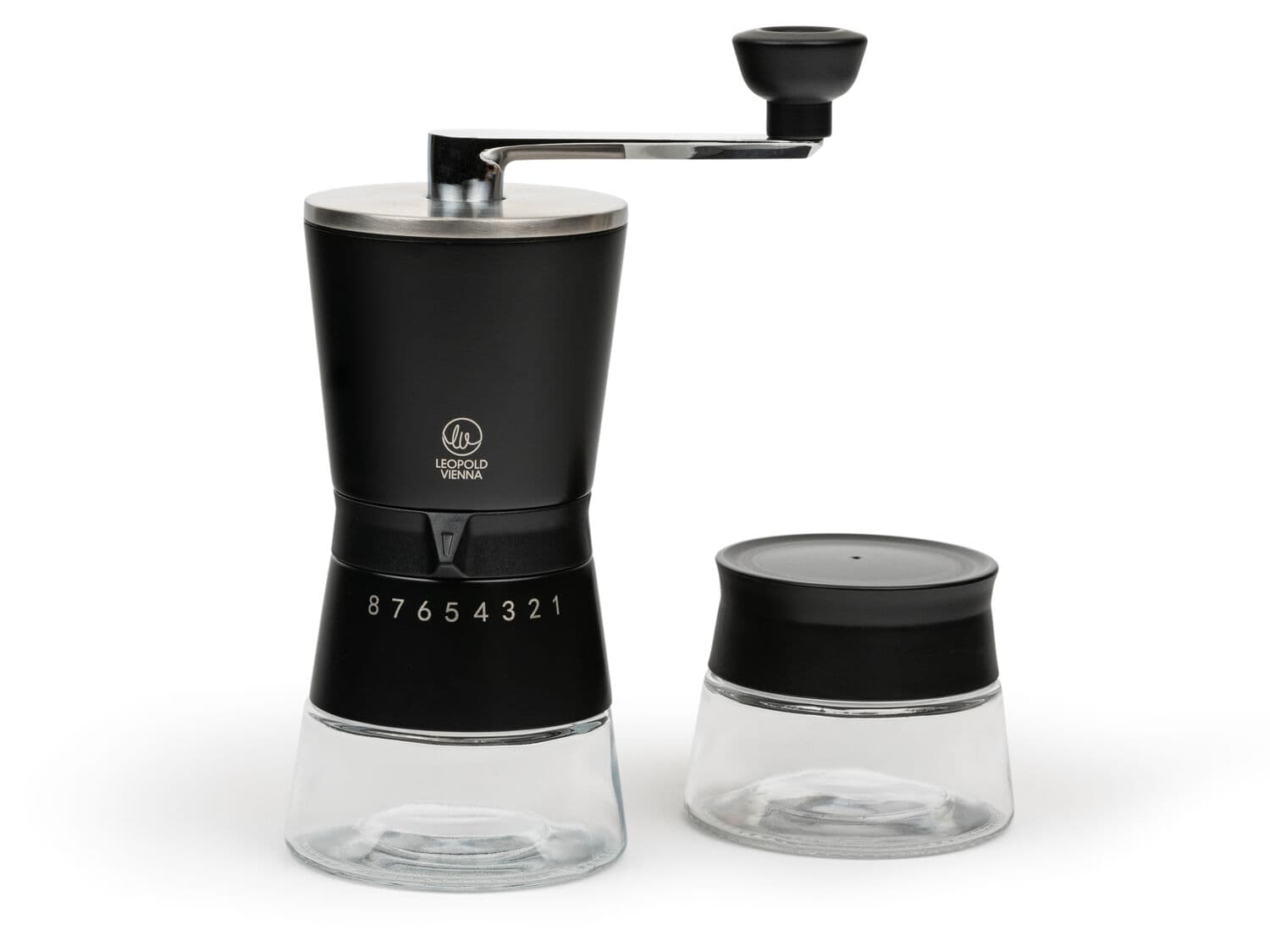 LEOPOLD VIENNA Подаръчен сет кафемелачка с бурканче “Bologna“ - черна