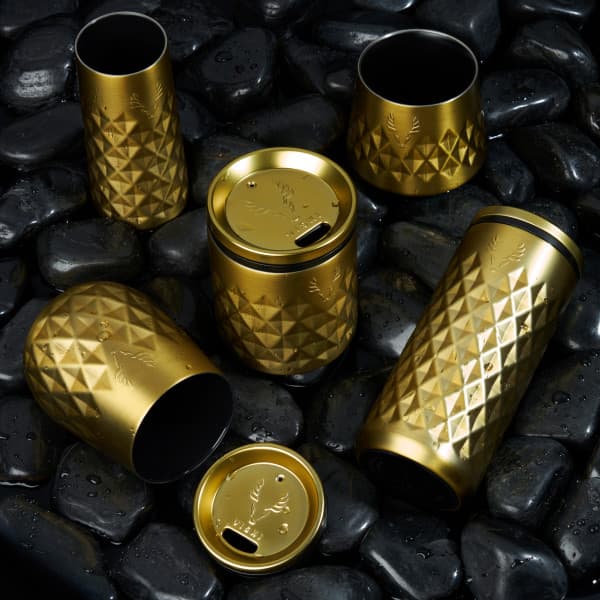 VISKI Термочаша с керамично покритие “PARAGON“- 470 мл - цвят злато — снимка 5