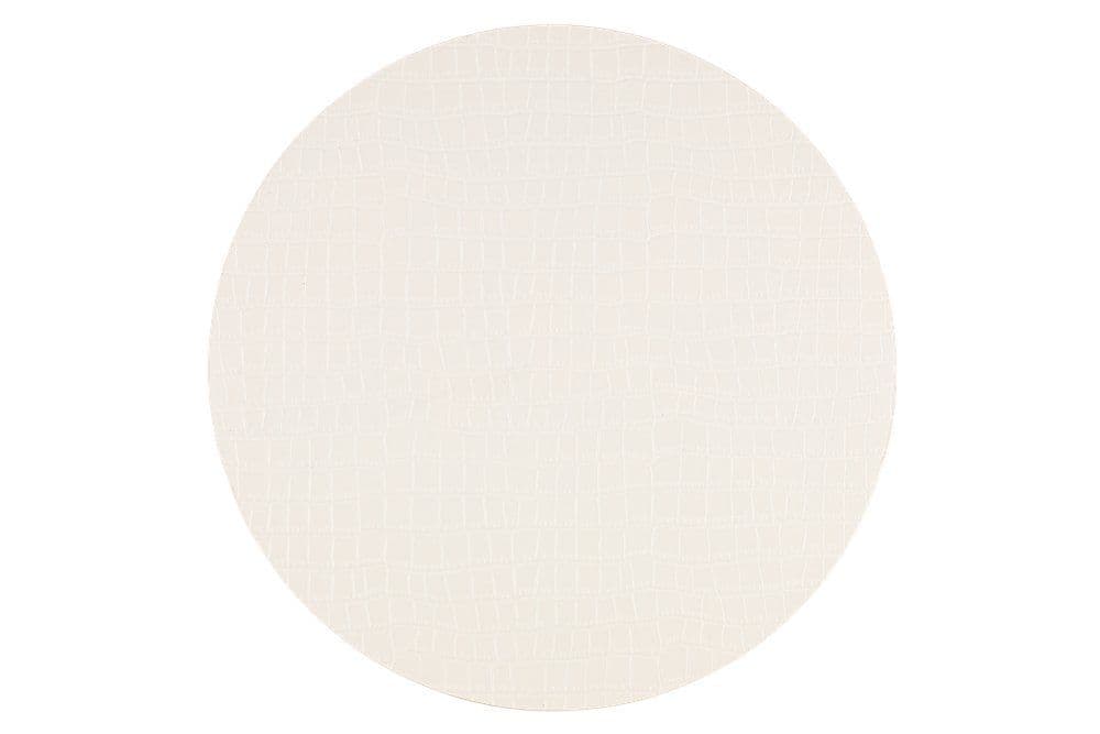 4Living Подложка за хранене Ø 38 см. “Croc“ - бяла