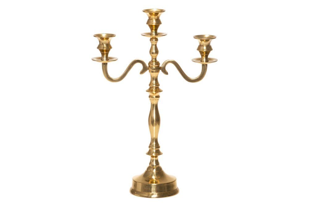 4Living Свещник за 3 бр. свещи “Aatto“ - 39 см. - златен цвят