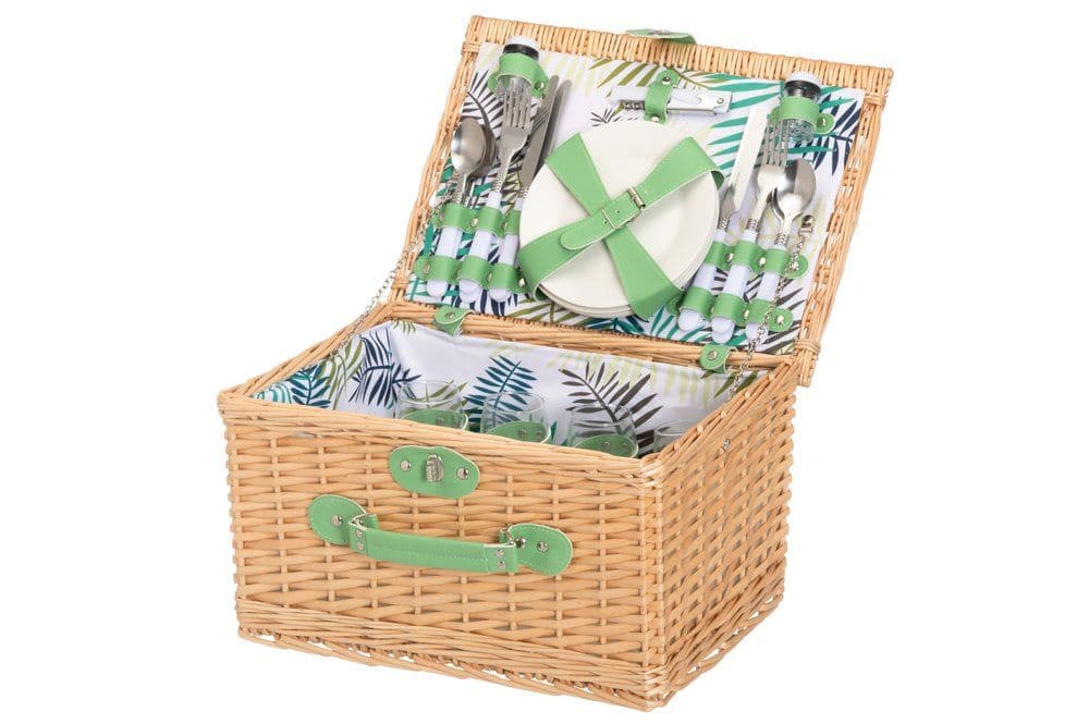 4Living Кошница за пикник с аксесоари за 4 човека