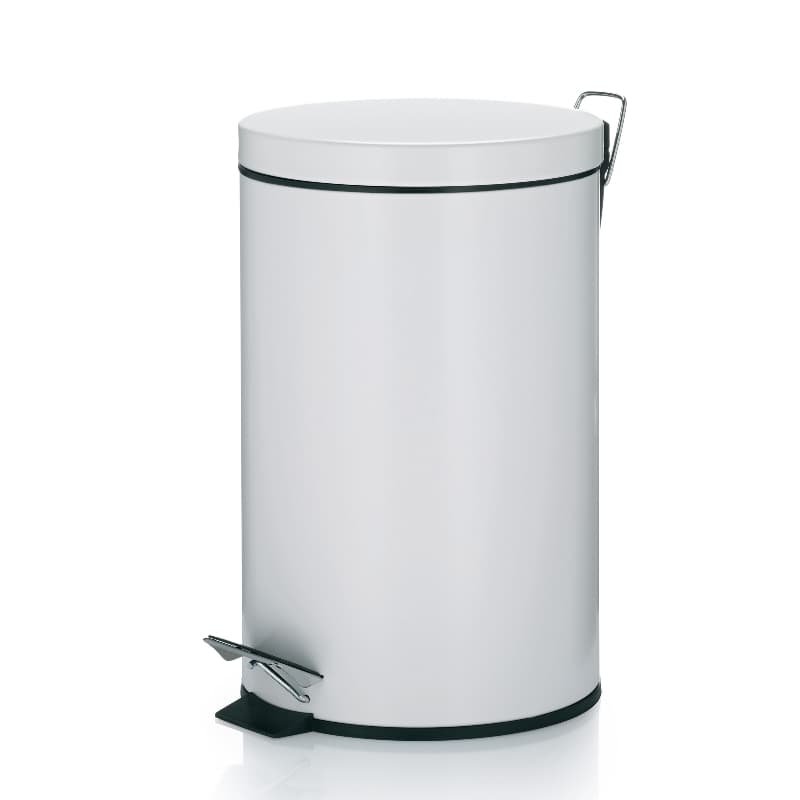 KELA Кош за отпадъци с педал “Monaco“ - бял - 12л.