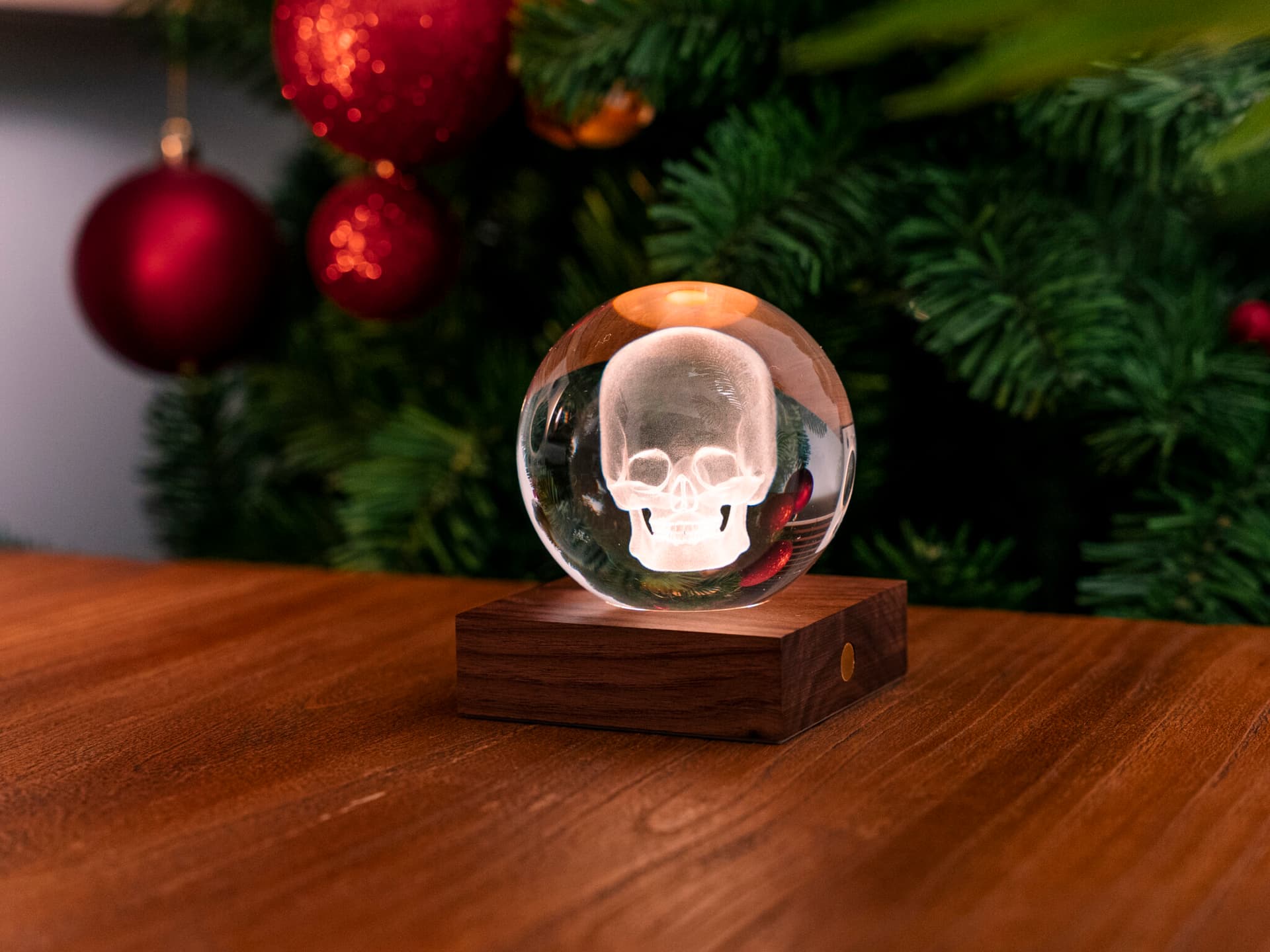 GINGKO 3D Смарт лампа “Amber Crystal“ - Череп