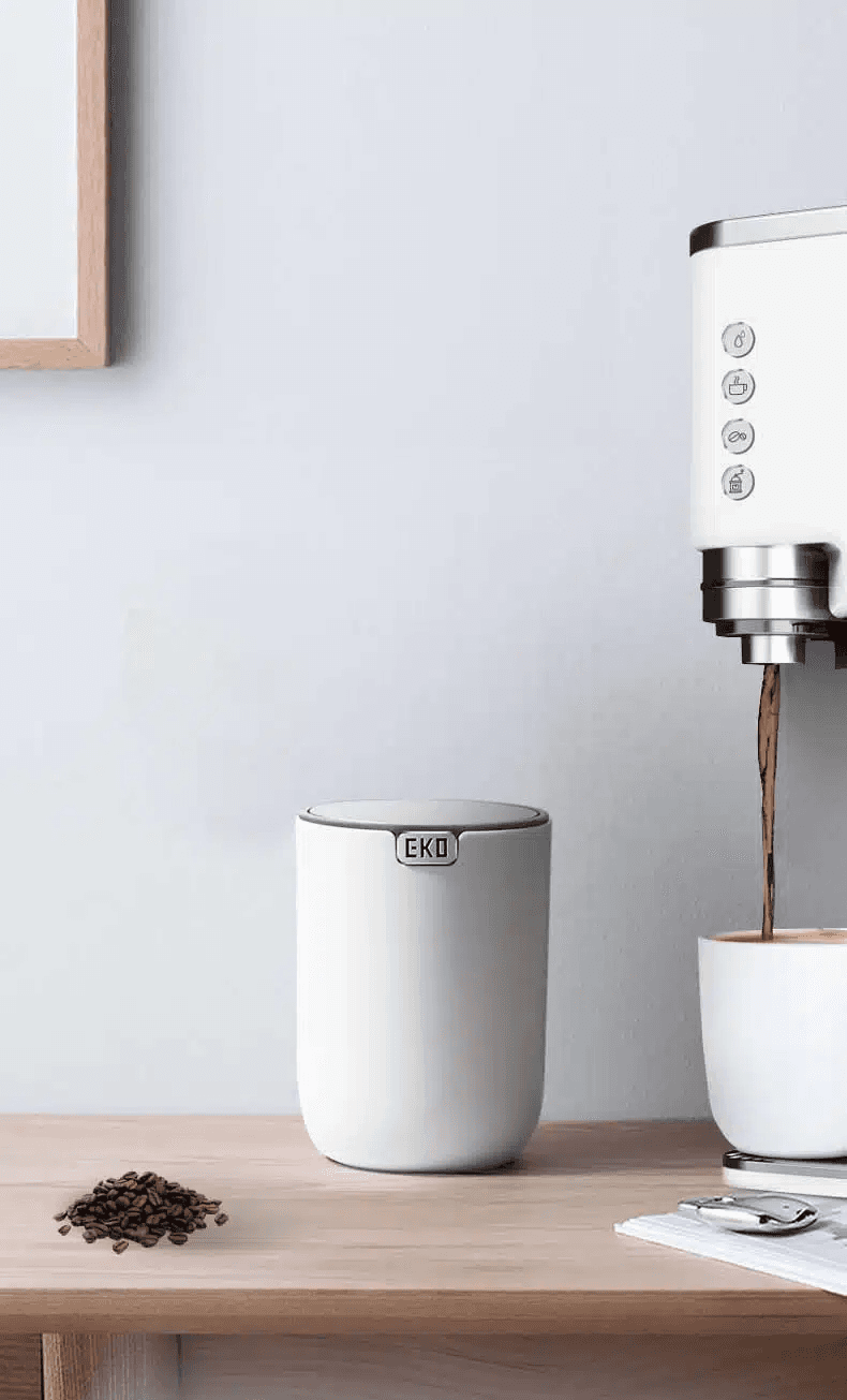 EKO Кошче за маса “FANDY" - 2,2л - бяло — снимка 4