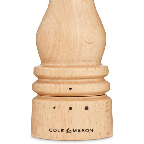 COLE & MASON Мелничка за сол “LONDON“ - 18 см. - цвят натурален - с механизъм за прецизност — снимка 4