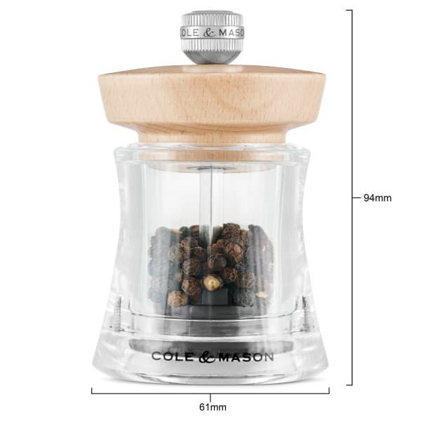 COLE & MASON Мелничка за пипер “HOLBORN“ - 9,5 см. - цвят натурален — снимка 3