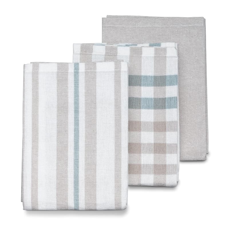 KELA Комплект от 3 бр. домакински кърпи за съдове “Pasado“ - 65х45 см - сребристо сиви