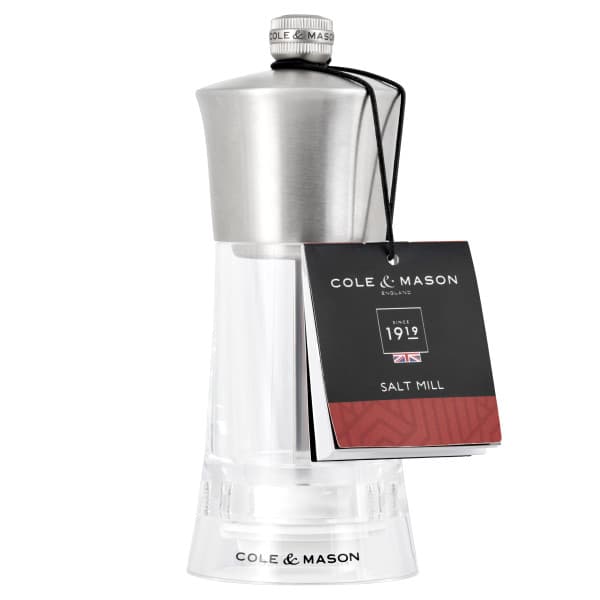 COLE &amp; MASON Акрилна мелничка за сол “BROMLEY“ - 15 см.