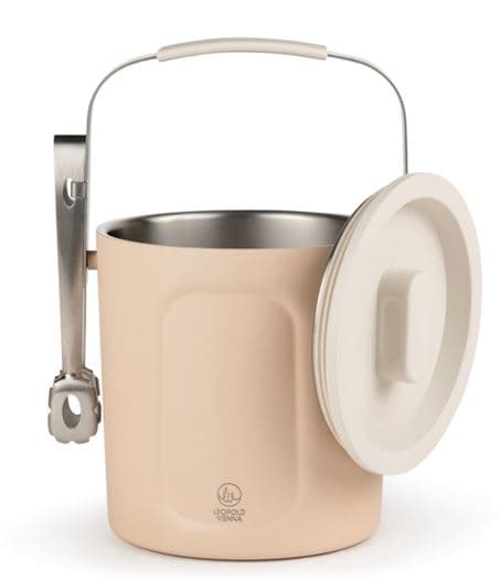 LEOPOLD VIENNA Двустенен стоманен съд за лед с щипки “Corvina“ - 1,5 л. — снимка 2