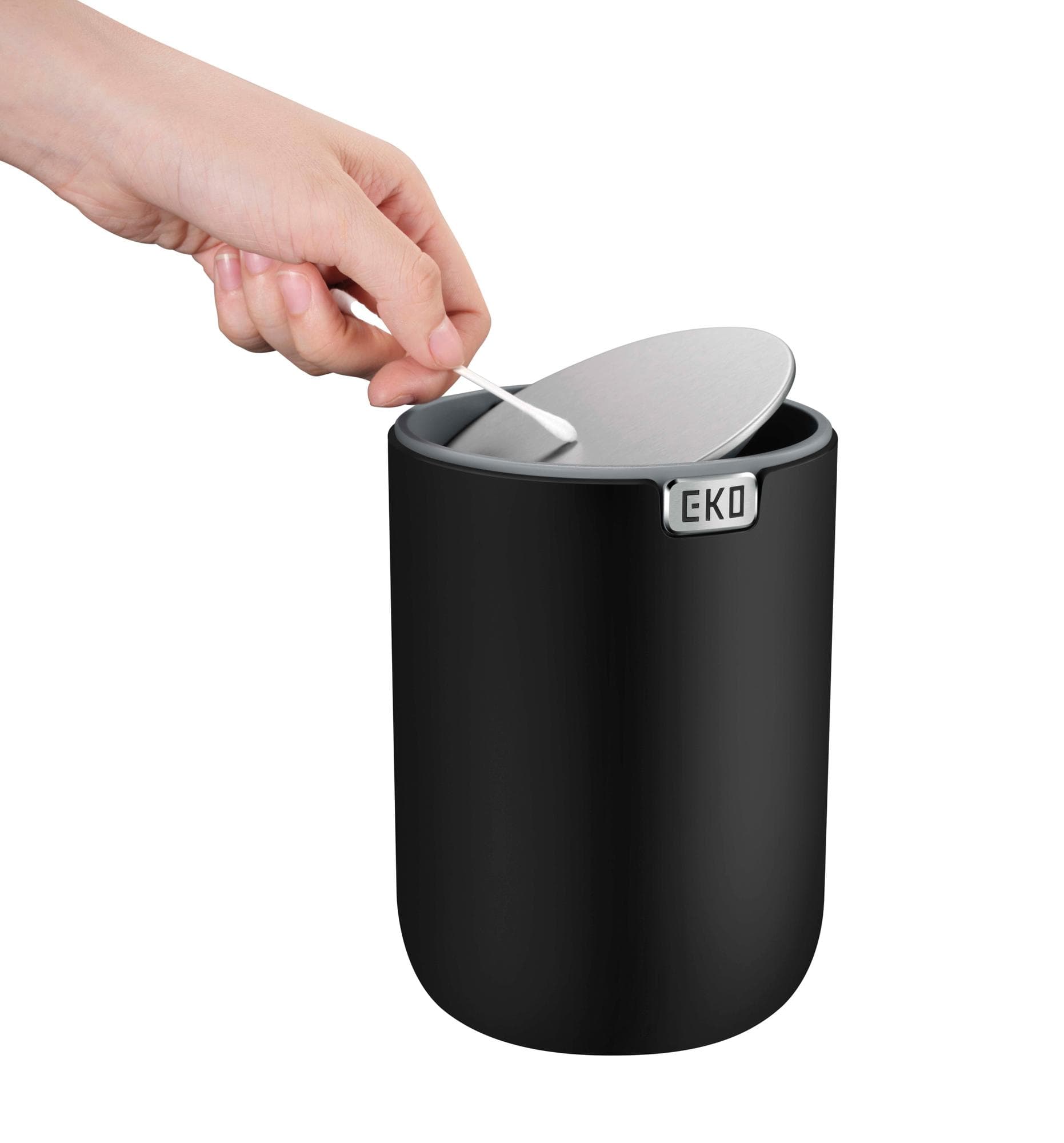 EKO Кошче за маса “FANDY" - 2,2л - черно — снимка 3