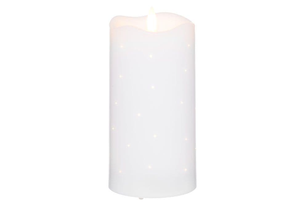 FINNLUMOR Восъчна LED свещ с 3D пламък - бяла - 15 см. — снимка 5