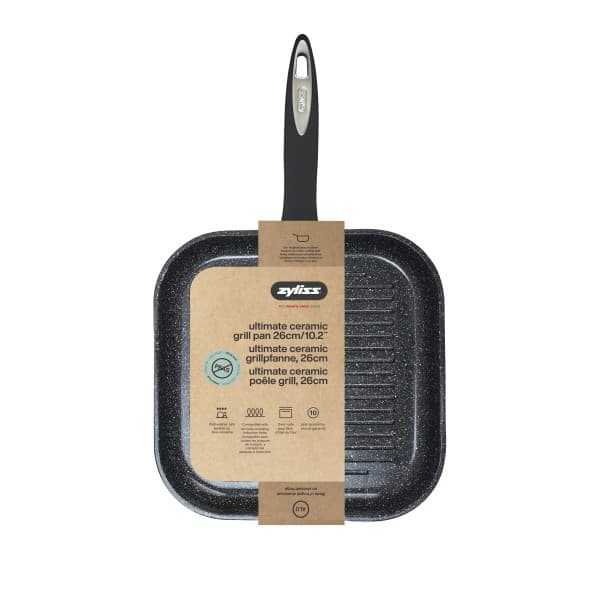 “ZYLISS ULTIMATE CERAMIC“ - Индукционен грил тиган с керамично покритие - 26х26 см. — снимка 3